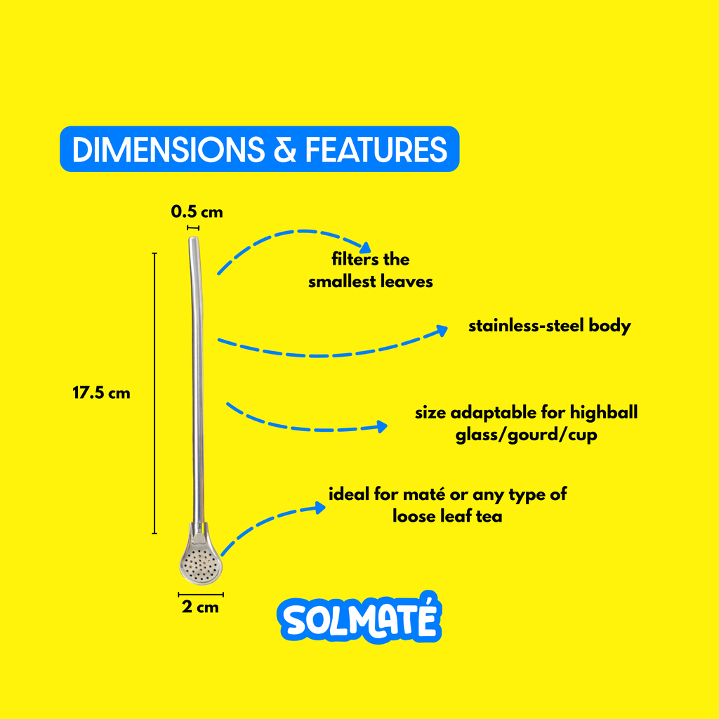 Yerba Mate Loose Leaf + Filter Straw (Bombilla)