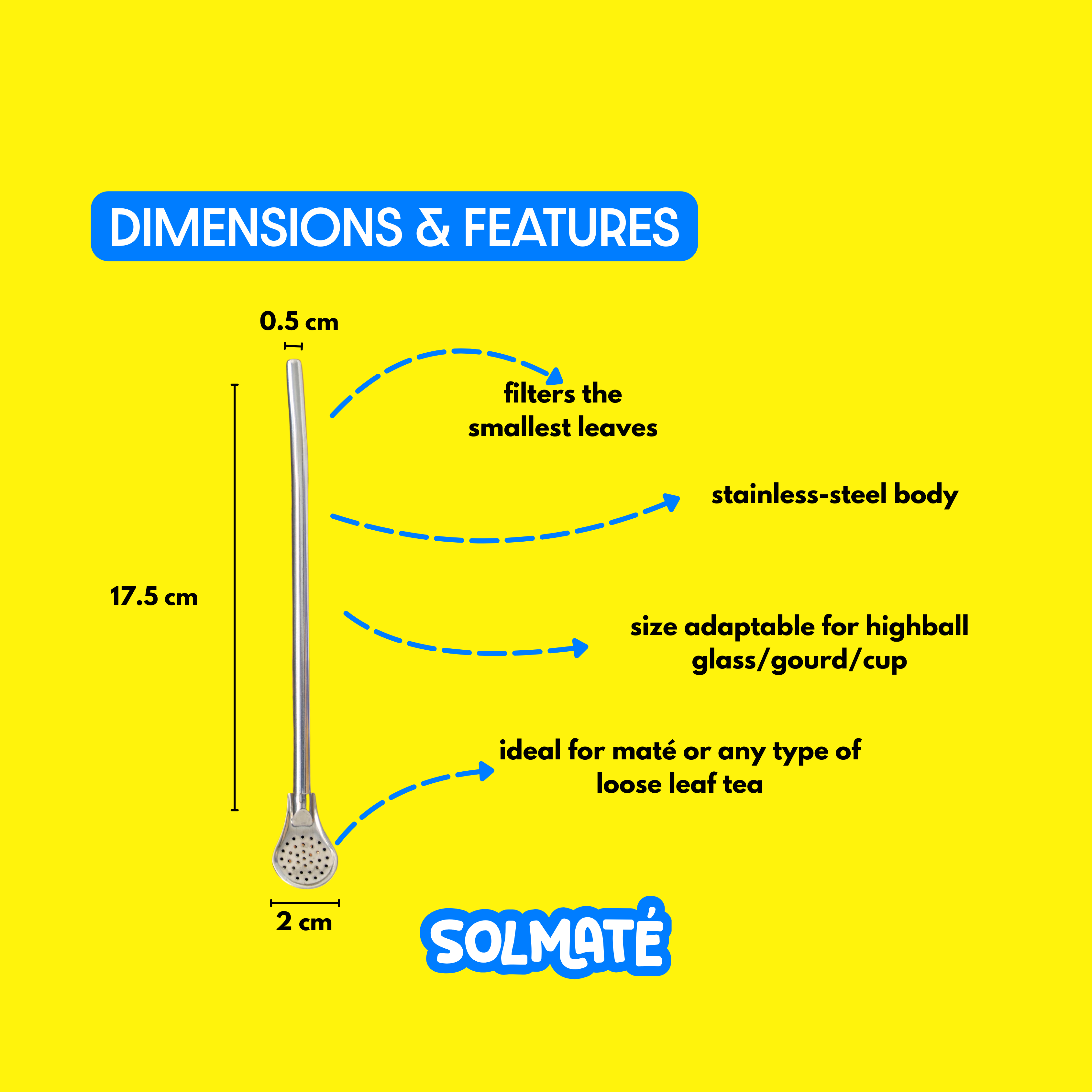 Yerba Mate Loose Leaf + Filter Straw (Bombilla)
