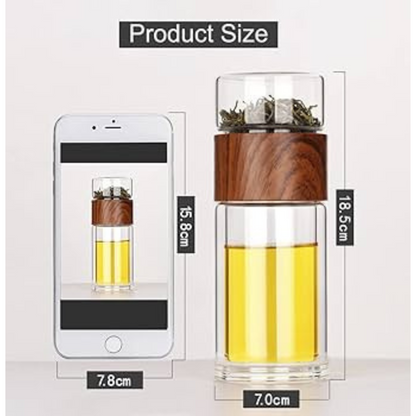 Yerba Mate with Double-Walled Glass Infuser