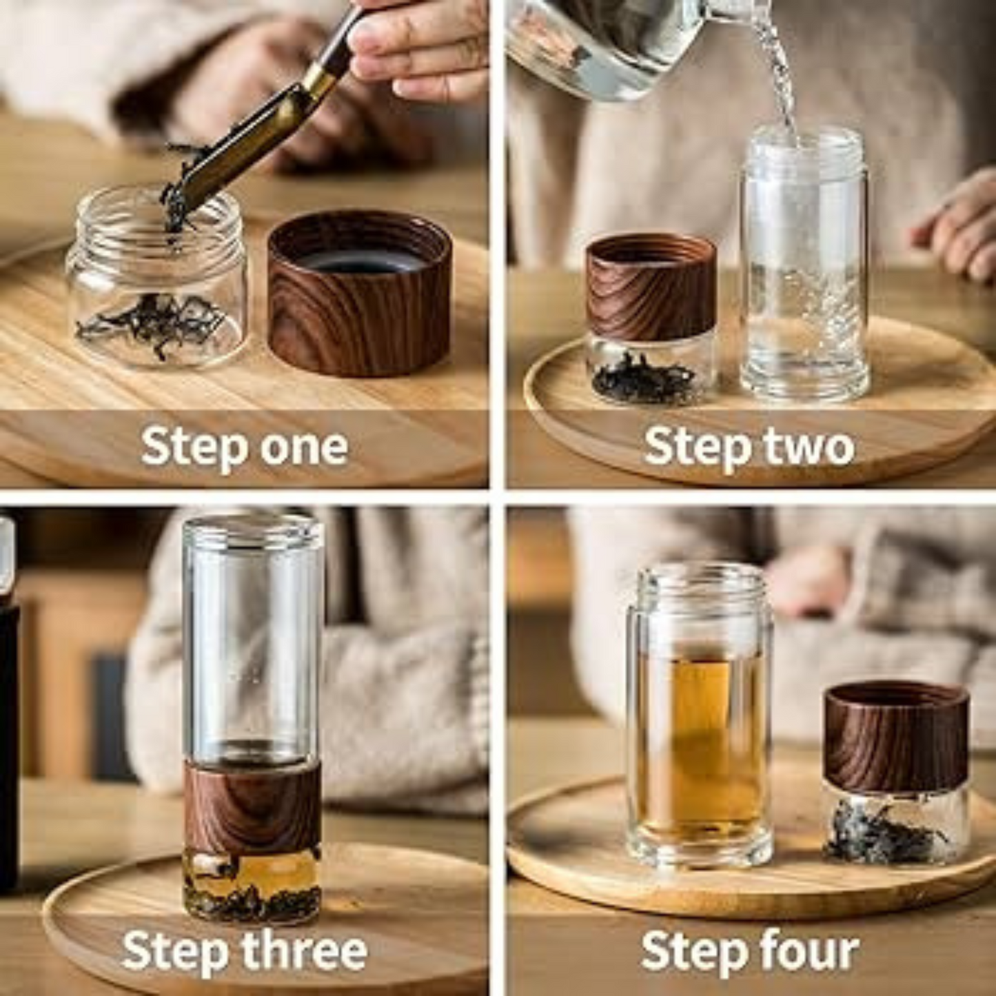 Yerba Mate with Double-Walled Glass Infuser
