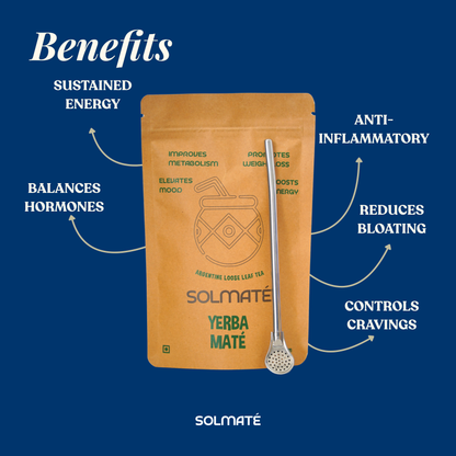 Yerba Mate Loose Leaf + Filter Straw (Bombilla)