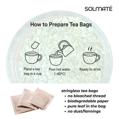 Chamomile Yerba Maté Tea Bags – Premium Calming Herbal Tea | Digestion & Sleep Support | Sleep Support | Product of Argentina