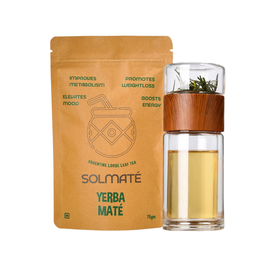 Yerba Mate with Double-Walled Glass Infuser