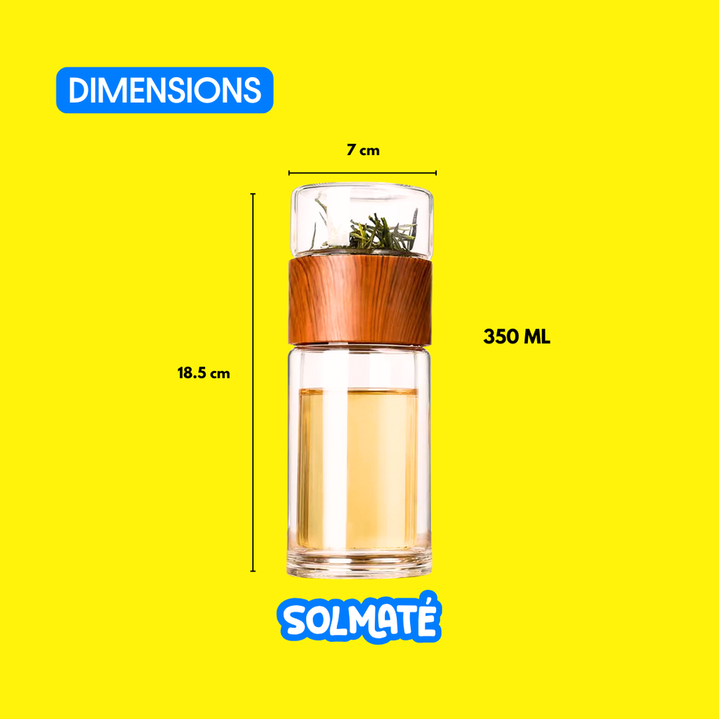 Yerba Mate with Double-Walled Glass Infuser