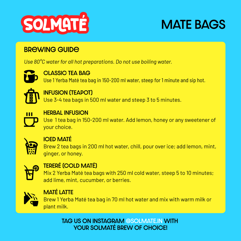 Yerba Maté Tea Bags, 20 count