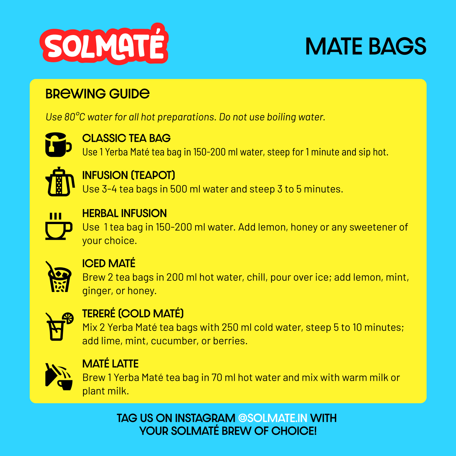 Yerba Maté Tea Bags, 20 count