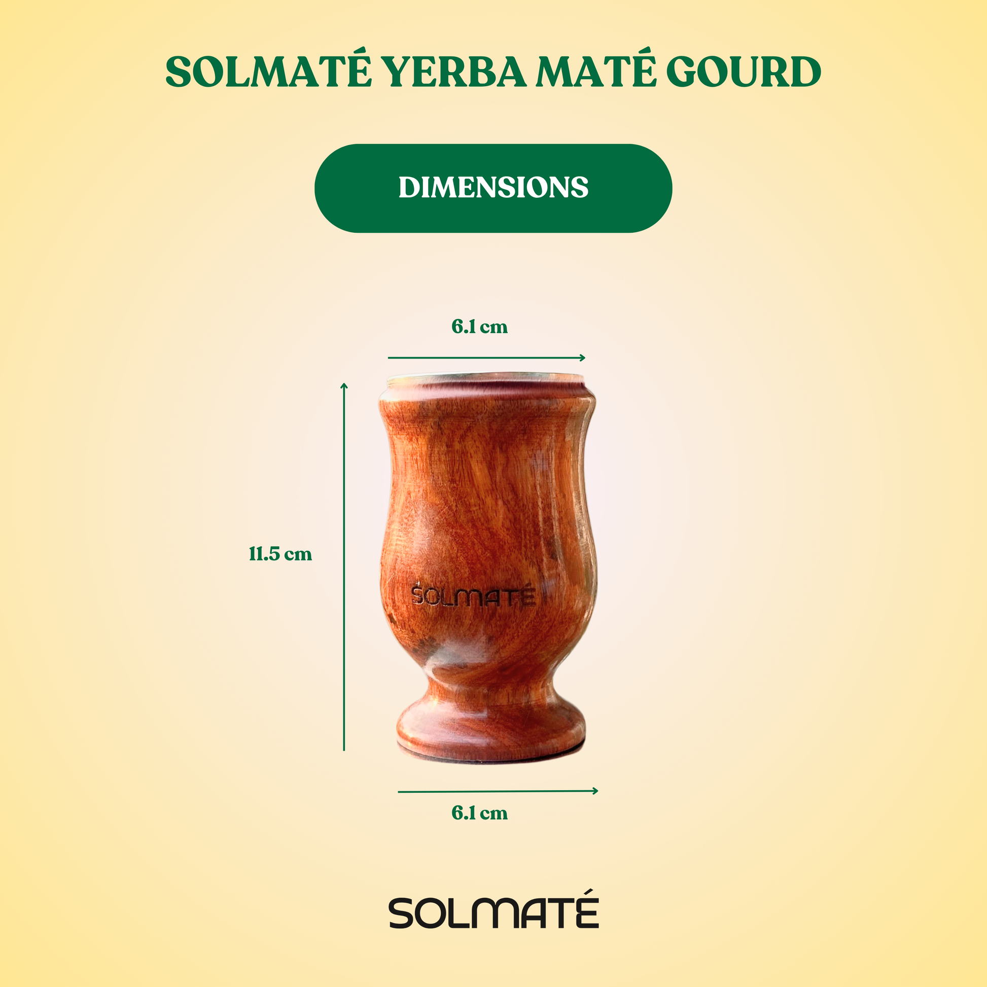 Yerba Mate Gourd Calabash made of Sheesham wood, Double walled Beeswax polished non toic, easy to clea, Durable and Hygenic for a smooth yerba mate experience. This gourd is perfect for gifting, travels or a perfect addition to your crockery collection.